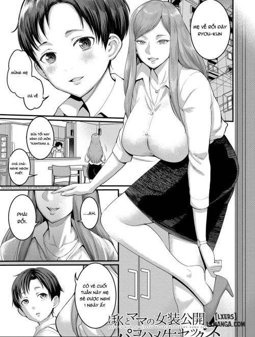 Boku To Mama No Josou Koukai Pakohame Nama Sex - One Shot